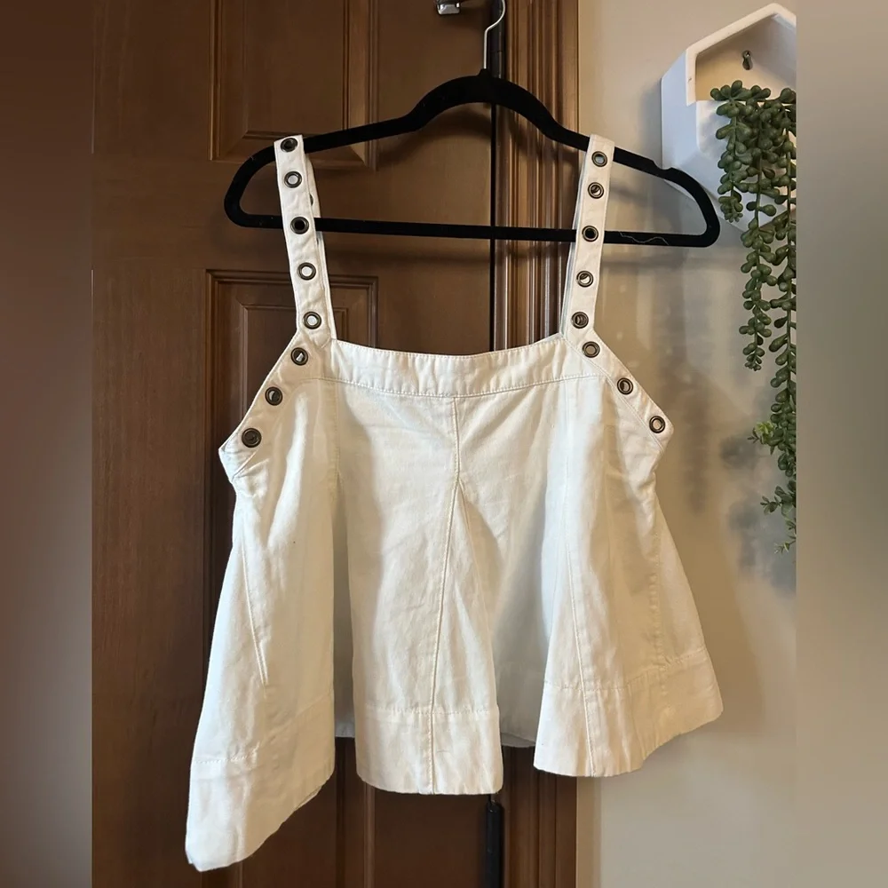 Free People Zinnia Denim Swing Top - Picture 4 of 4